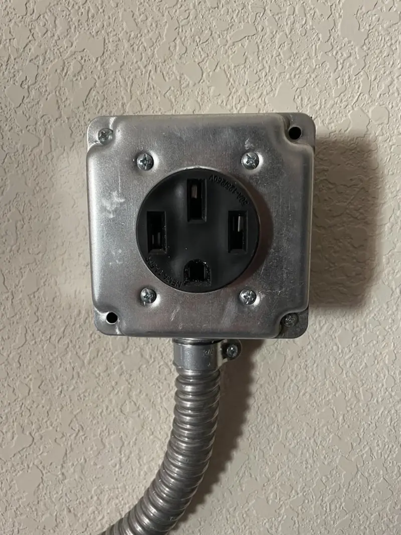 NEMA 14-50 outlet installed for Electrical Panel Upgrade in Sioux Falls